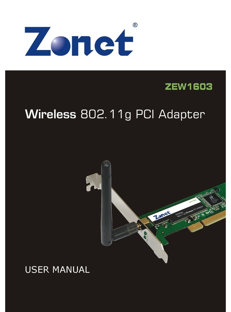 Zonet ZEW1603 User manual