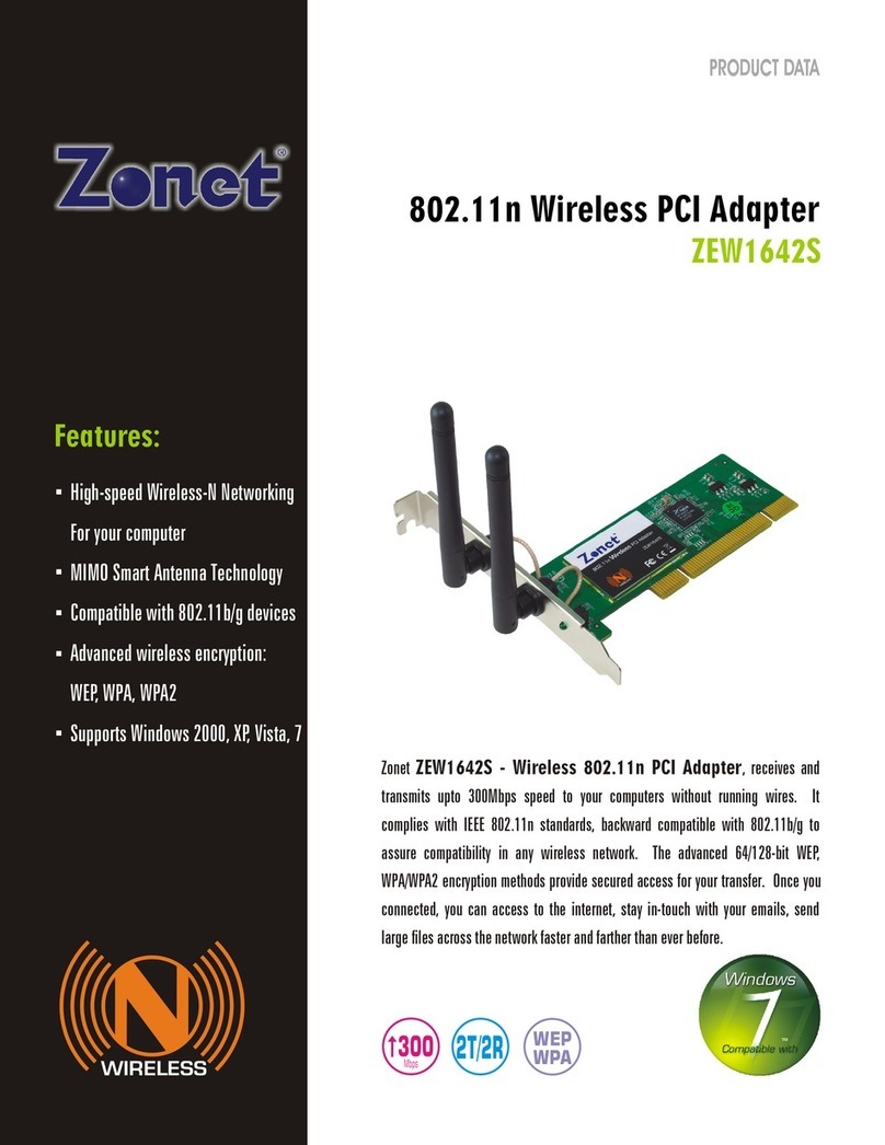 Zonet ZEW1642S Product data
