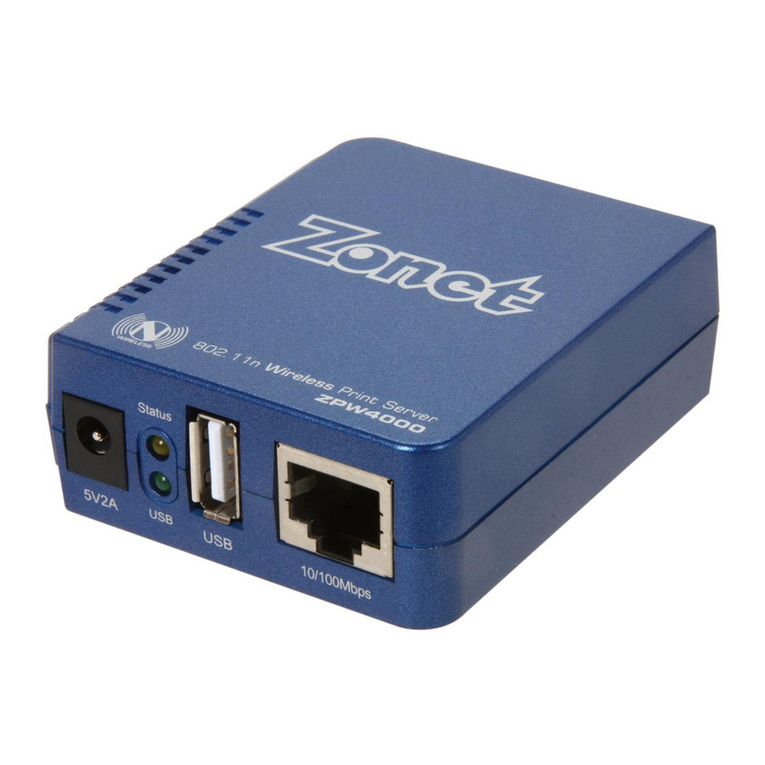 Zonet ZPW4000 Quick installation guide