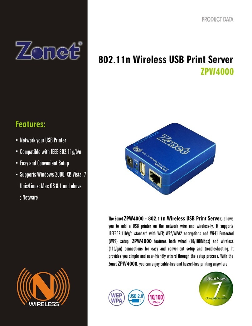 Zonet ZPW4000 Product data