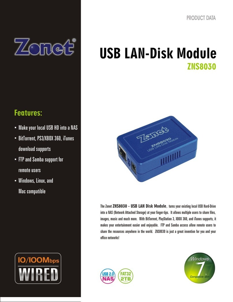Zonet ZNS8030 Product data