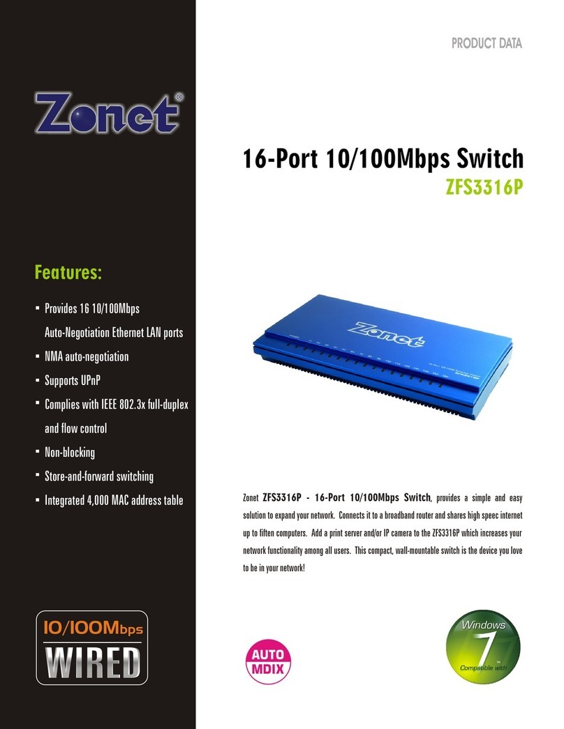 Zonet ZFS3316P Product data