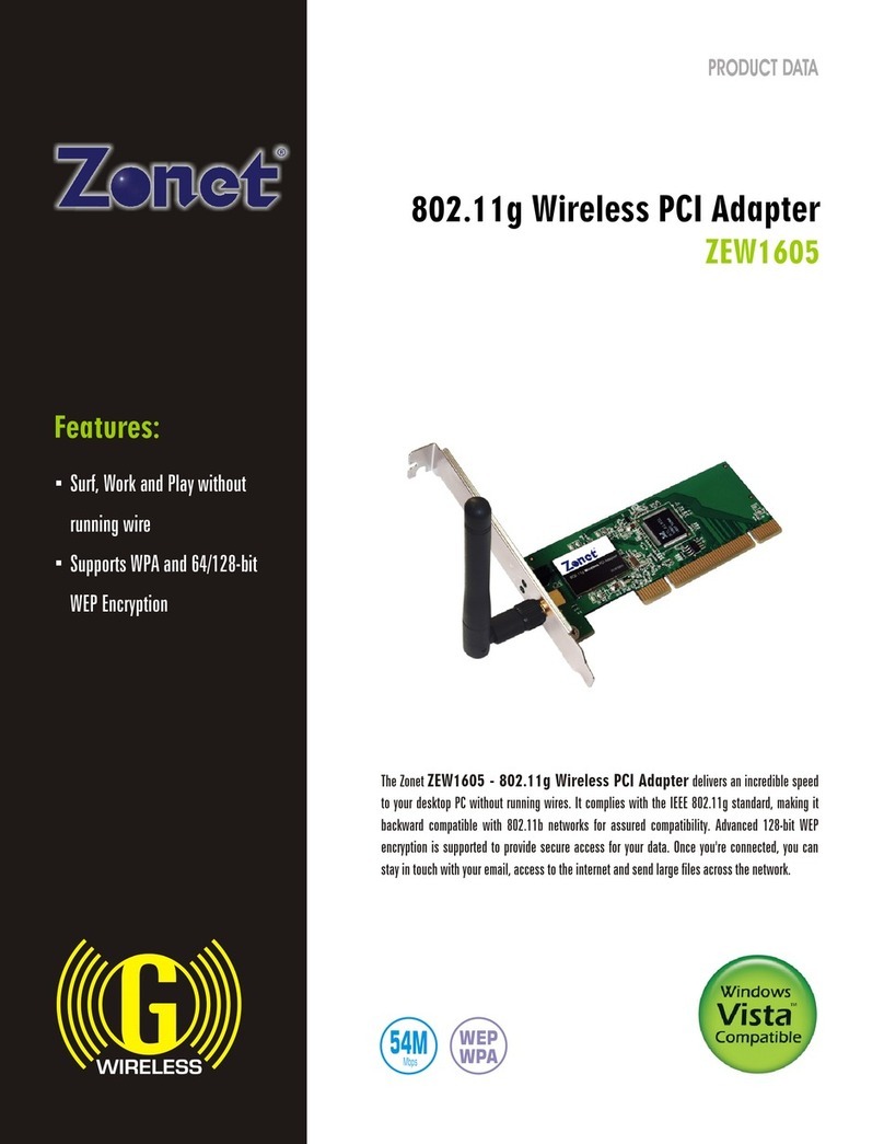 Zonet ZEW1605 Operation manual