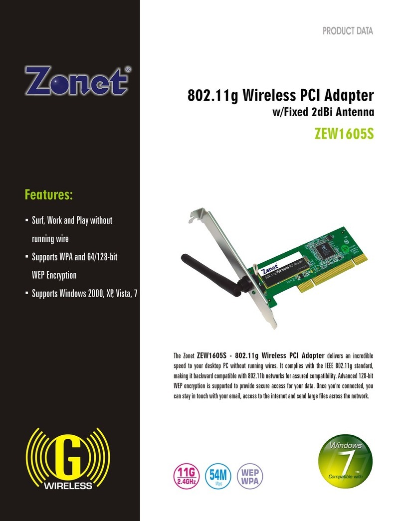 Zonet ZEW1605S Operation manual