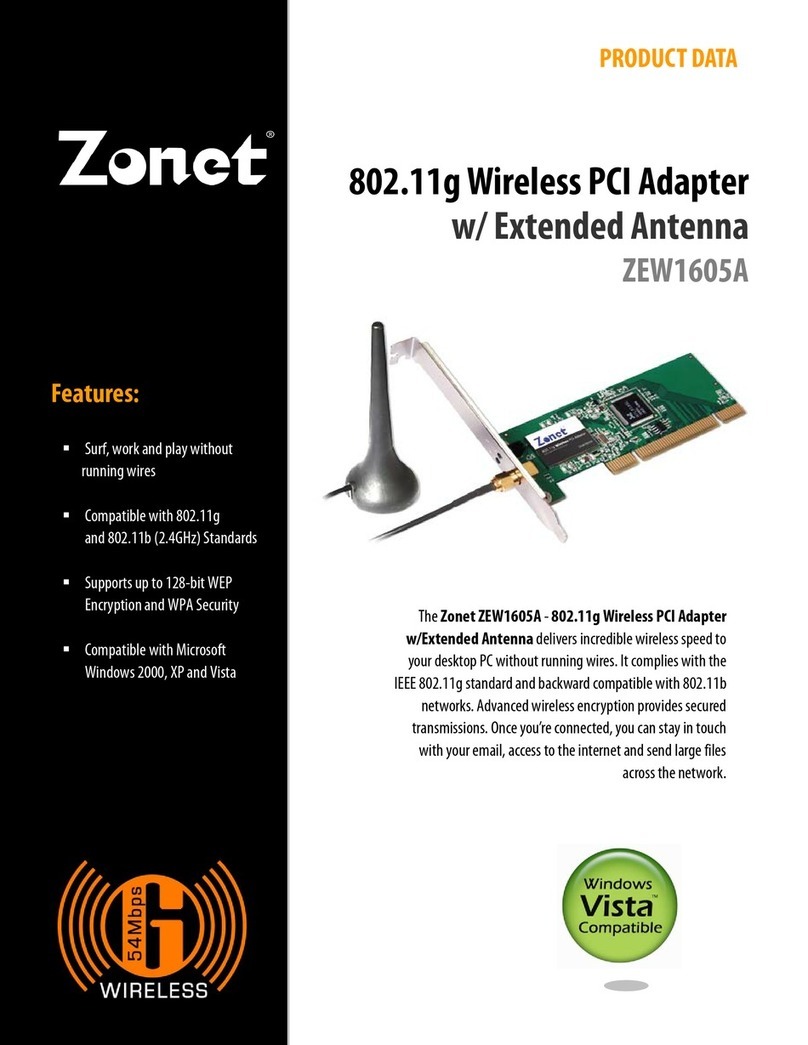 Zonet ZEW1605A Operation manual