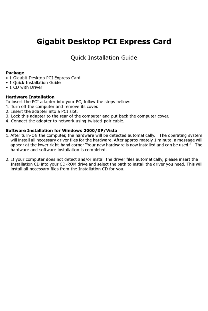 Zonet ZEN3320E Quick installation guide
