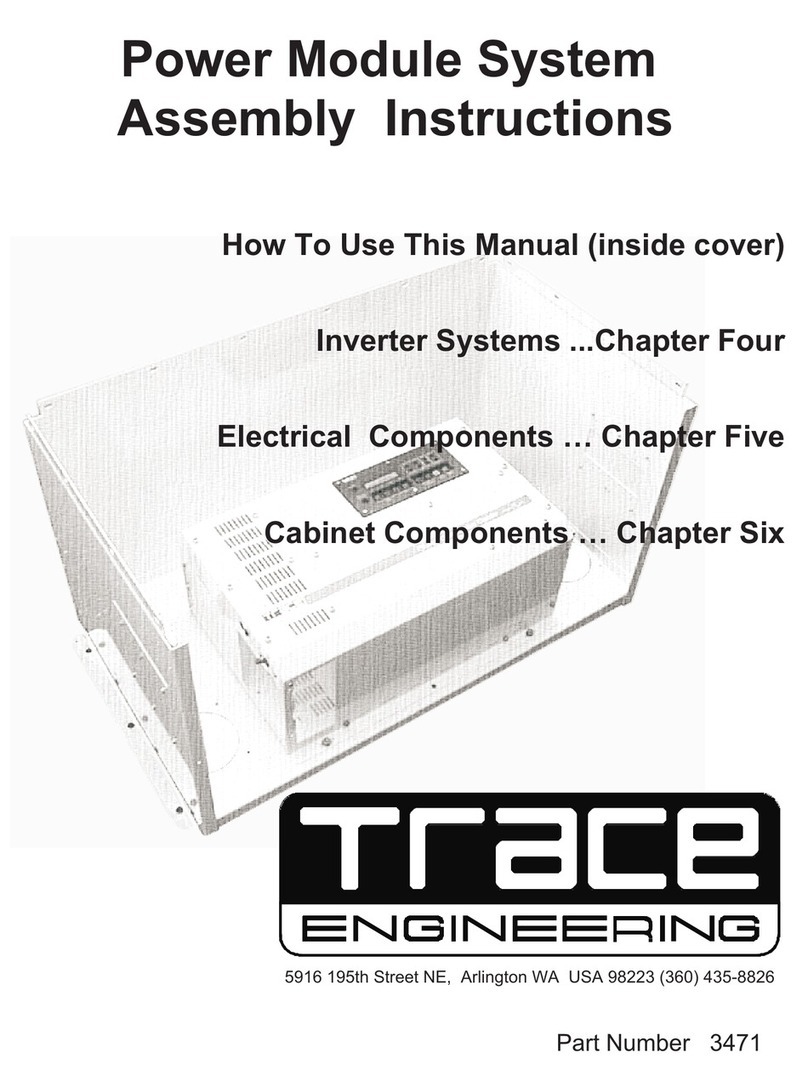 Trace Engineering POWER MODULE SYSTEM User manual