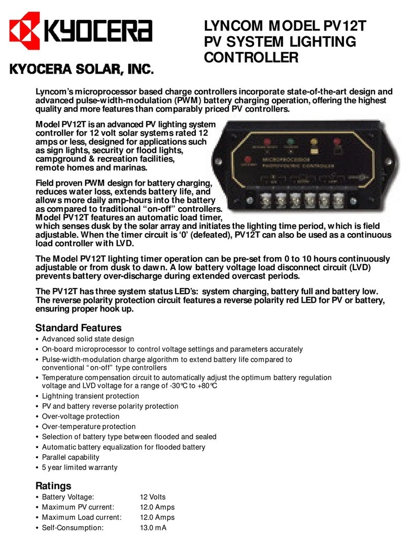Kyocera LYNCOM PV12T datasheet