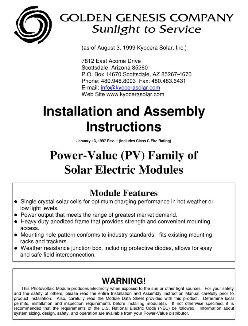 Photocomm POWER-VALUE Installation and assembly instructions