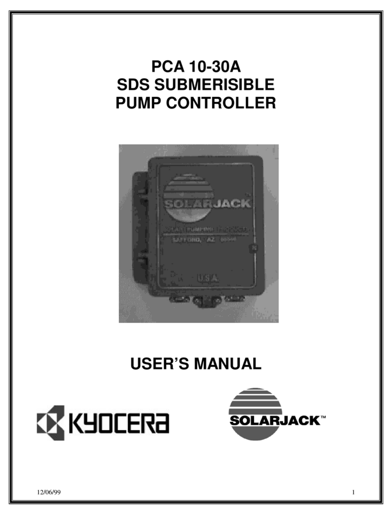 SOLARJACK PCA 10-30A - REV 0297 User manual