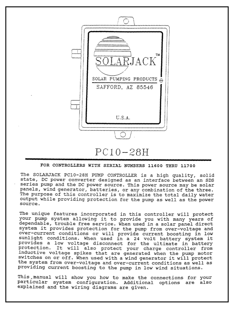 SOLARJACK PC10-28H User manual