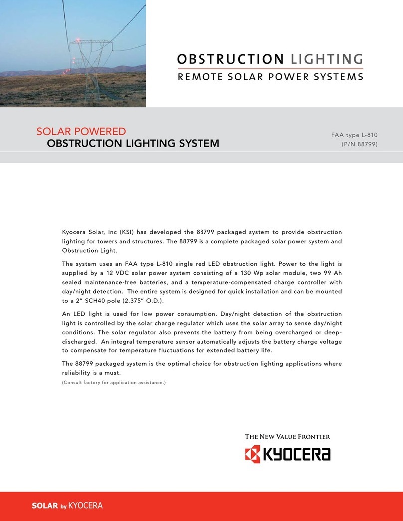Kyocera OBSTRUCTION LIGHTING User manual
