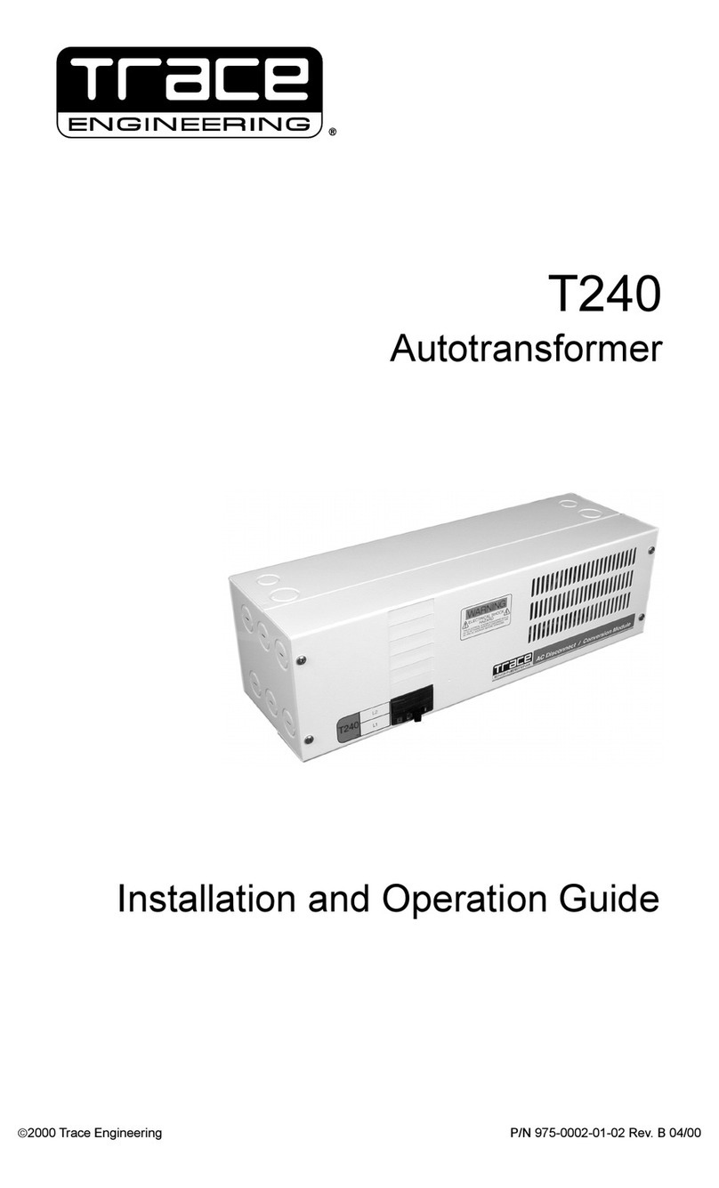 Trace Engineering T240 - REV B manual Trace Engineering T240 - REV B manual