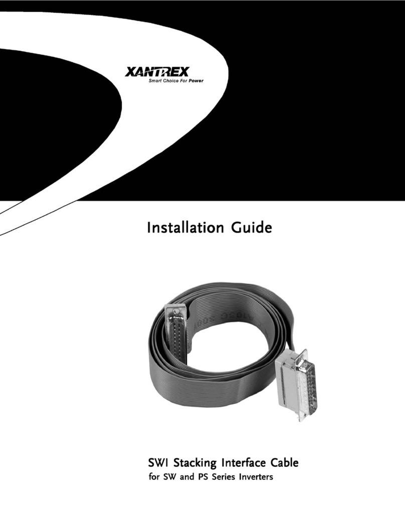 Xantrex SWI - INSTALLATION REV B installation guide Xantrex SWI - INSTALLATION REV B installation guide