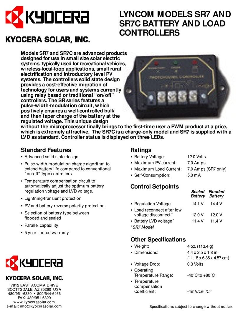 Kyocera LYNCOM SR7 datasheet Kyocera LYNCOM SR7 datasheet