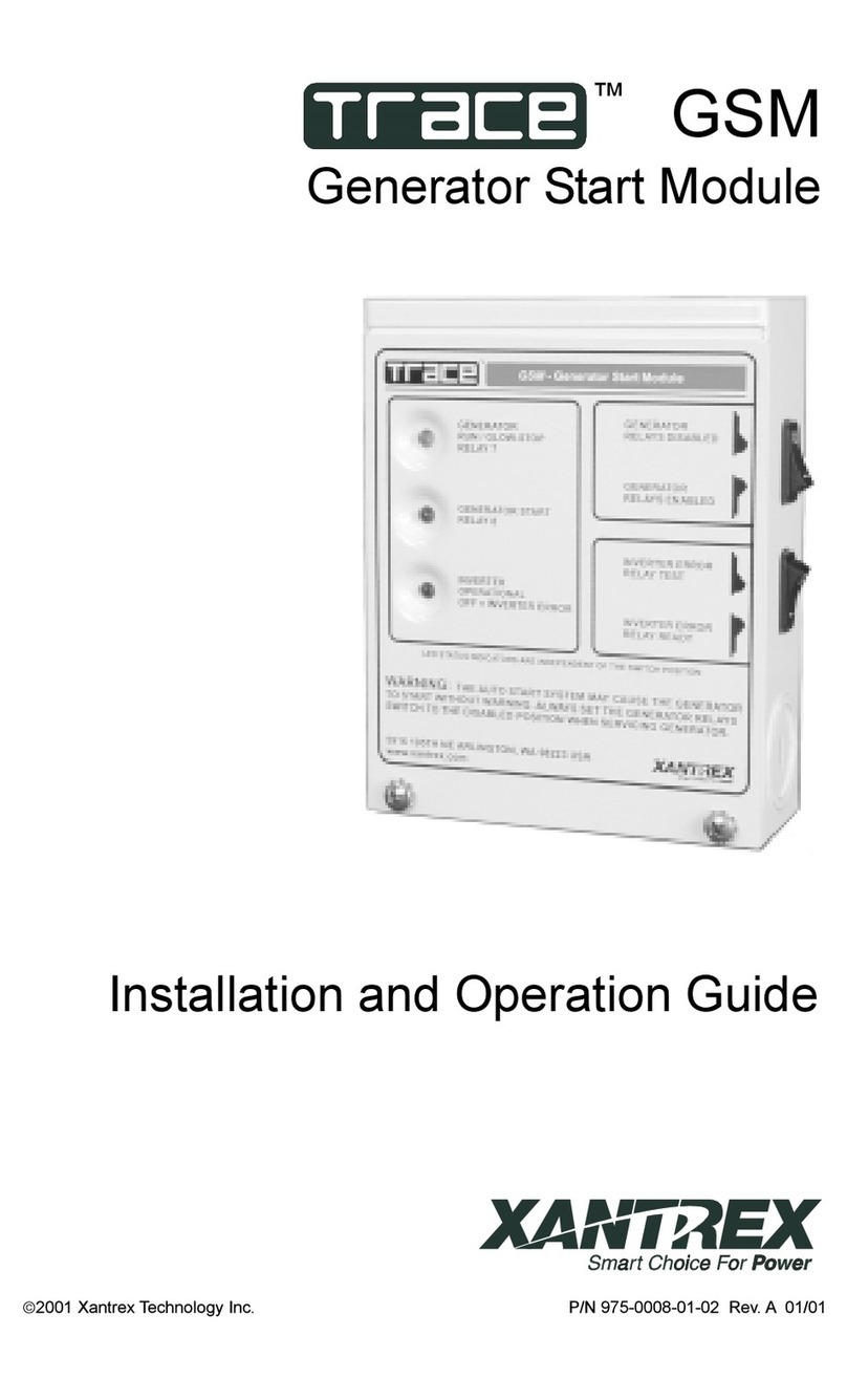 Xantrex GSM - REV A User manual