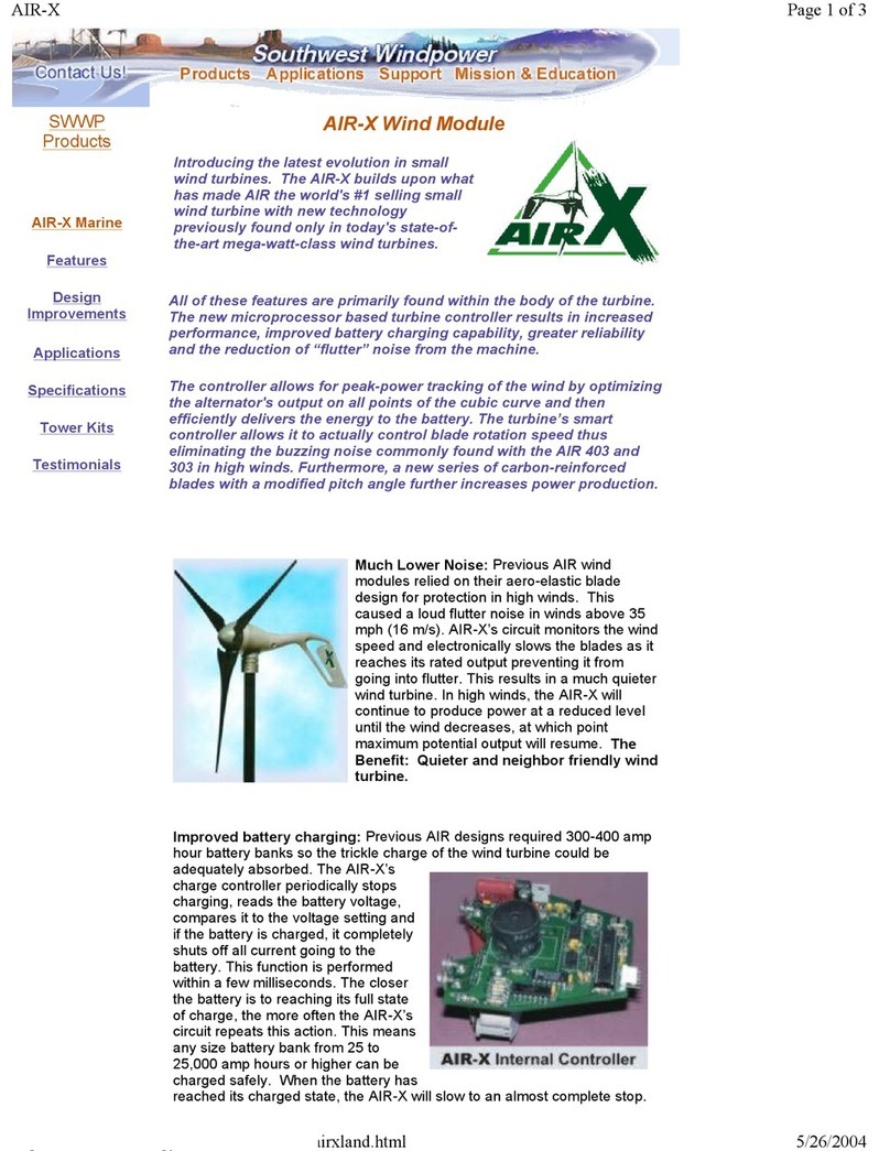 Southwest Windpower AIR-X datasheet