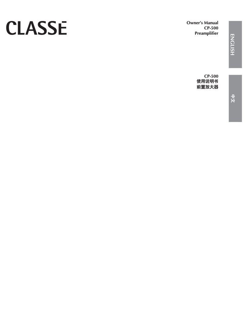 Classe Audio CP-500 - V2.0 manual