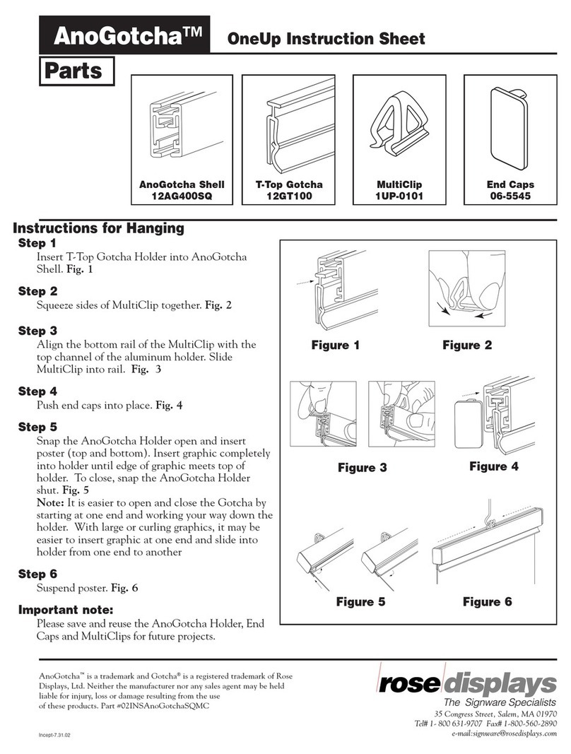 ROSE DISPLAYS ANOGOTCHA SQUARE WITH MULTICLIPS User manual ROSE DISPLAYS ANOGOTCHA SQUARE WITH MULTICLIPS User manual