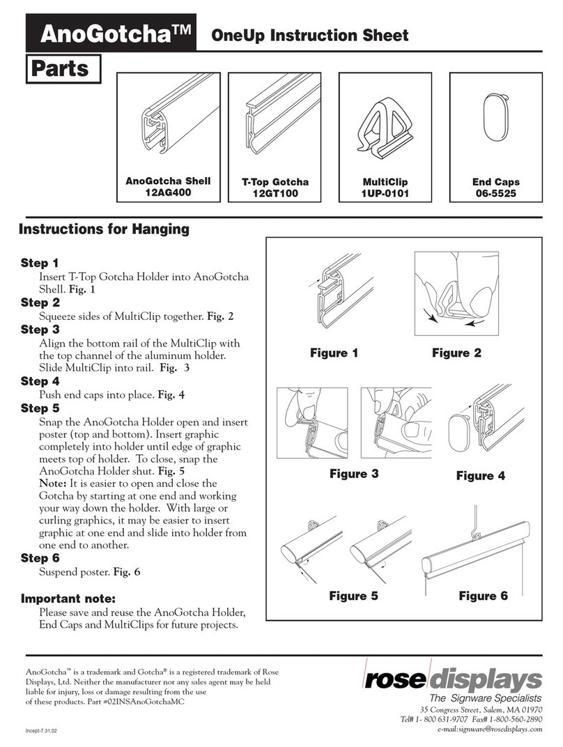 ROSE DISPLAYS ANOGOTCHA ROUND WITH MULTICLIPS User manual