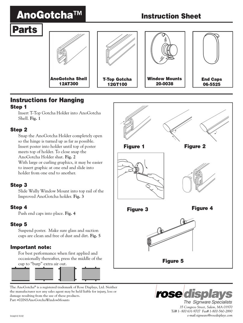ROSE DISPLAYS ANOGOTCHA ROUND WITH WINDOW MOUNTS User manual ROSE DISPLAYS ANOGOTCHA ROUND WITH WINDOW MOUNTS User manual