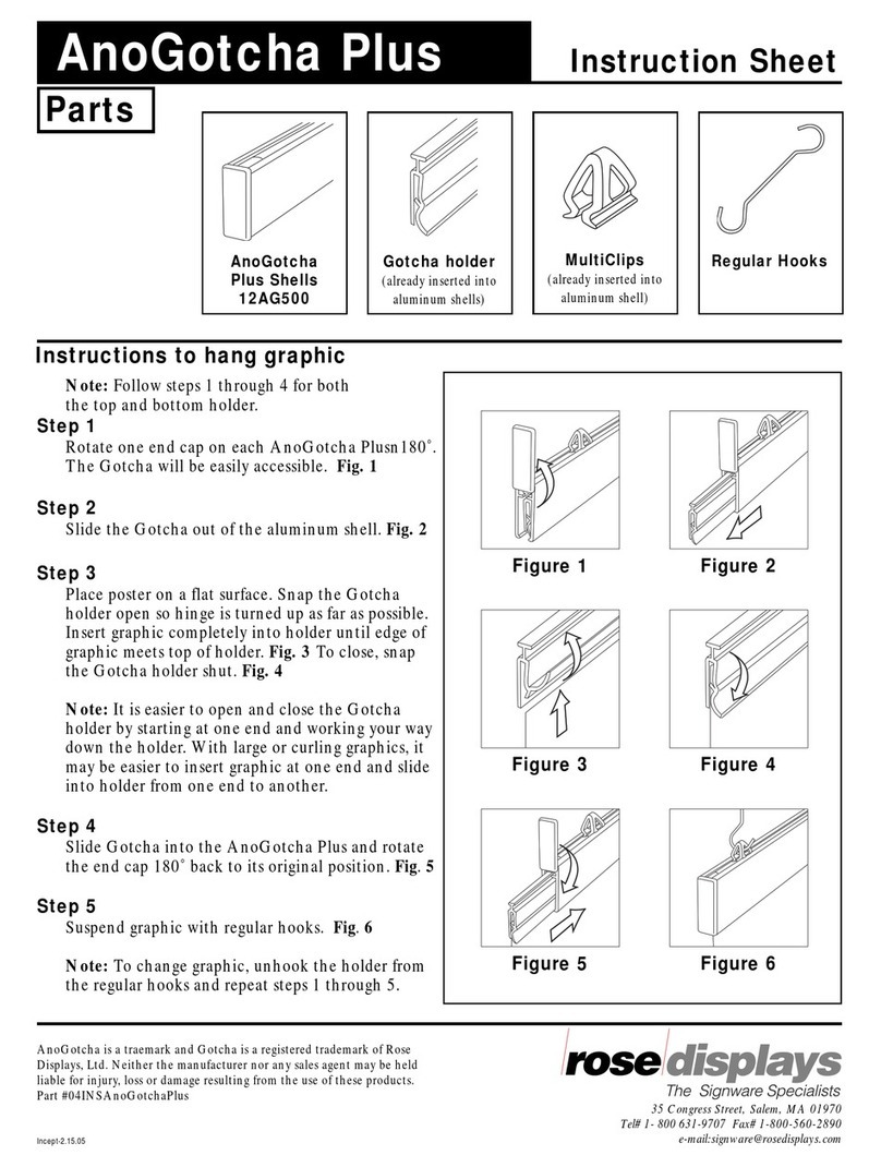 ROSE DISPLAYS ANOGOTCHA PLUS WITH MULTICLIPS AND REGULAR... User manual ROSE DISPLAYS ANOGOTCHA PLUS WITH MULTICLIPS AND REGULAR... User manual