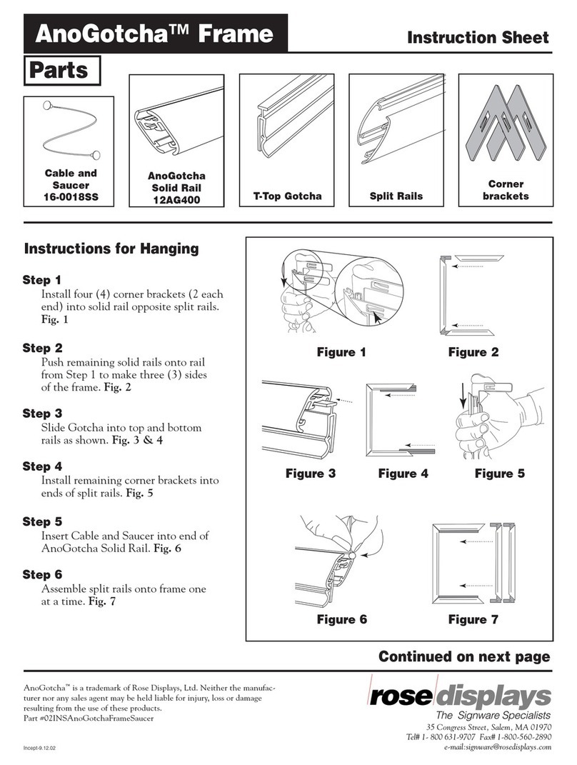 ROSE DISPLAYS ANOGOTCHA FRAME ROUND WITH CABLE AND SAUCER User manual ROSE DISPLAYS ANOGOTCHA FRAME ROUND WITH CABLE AND SAUCER User manual