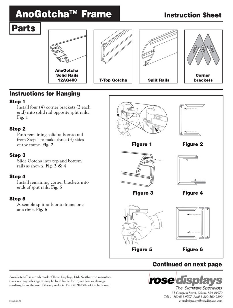 ROSE DISPLAYS ANOGOTCHA FRAME ROUND manual