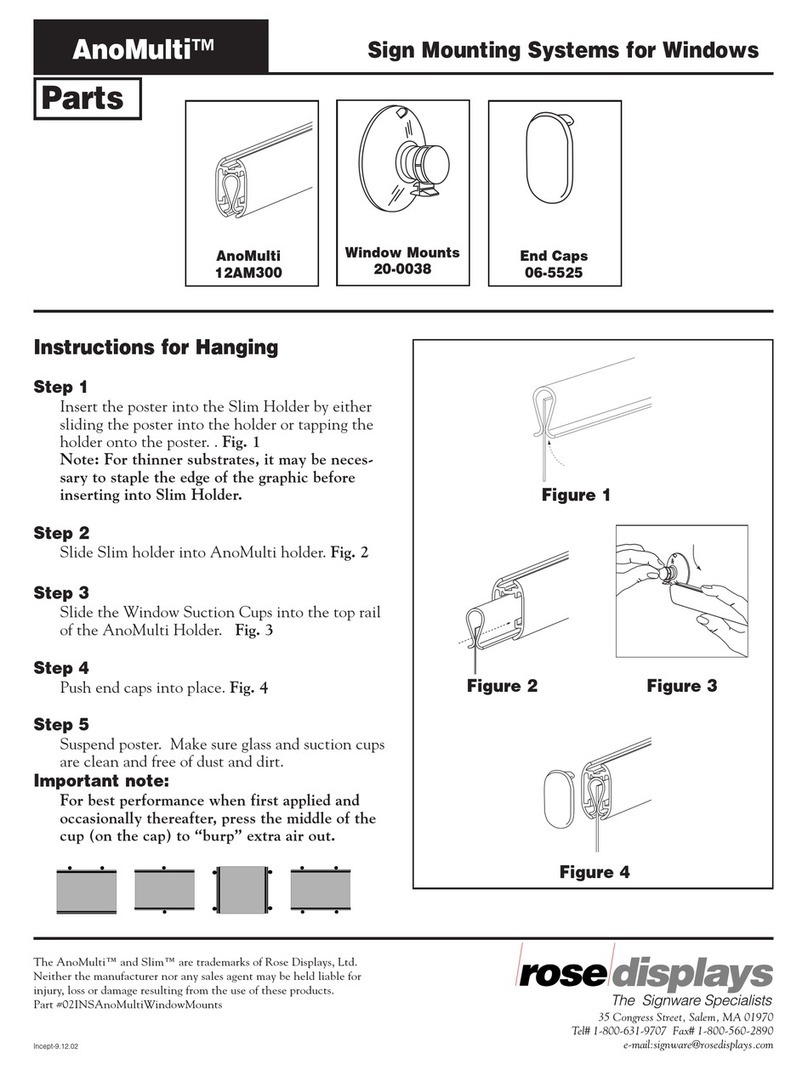 ROSE DISPLAYS ANOMULTI WITH WINDOW MOUNTS User manual ROSE DISPLAYS ANOMULTI WITH WINDOW MOUNTS User manual