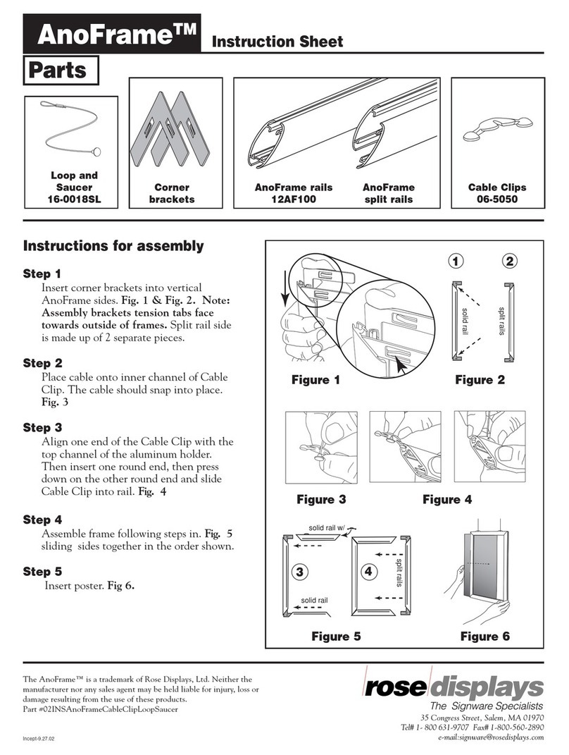 ROSE DISPLAYS ANOMULTI ROUND WITH CABLE CLIP AND LOOP AND... User manual