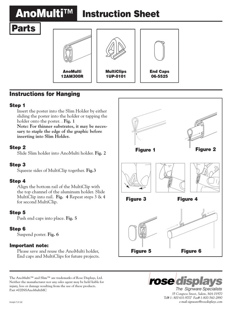 ROSE DISPLAYS ANOMULTI ROUND WITH MULTICLIPS User manual