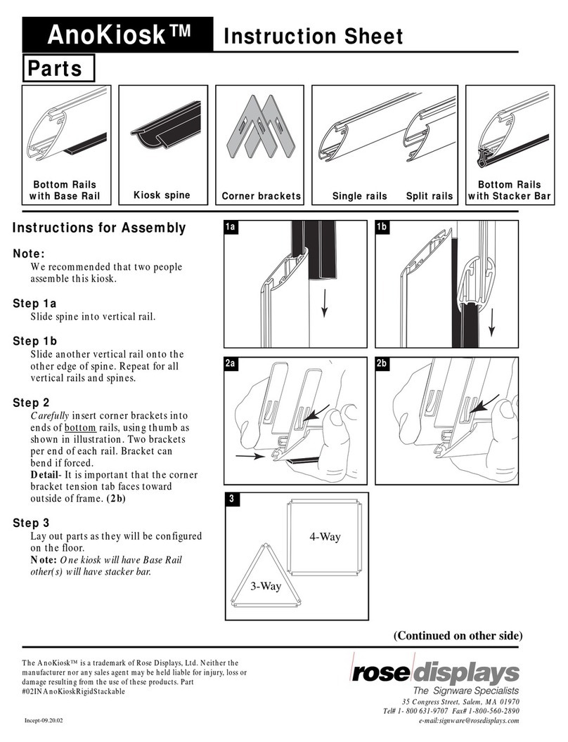 ROSE DISPLAYS ANOKIOSK-STACKABLE User manual