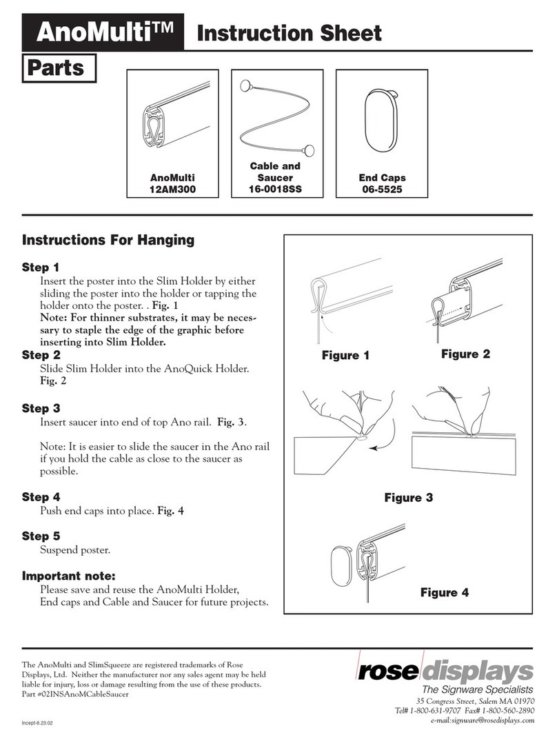 ROSE DISPLAYS ANOMULTI ROUND WITH CABLE AND SAUCER User manual ROSE DISPLAYS ANOMULTI ROUND WITH CABLE AND SAUCER User manual
