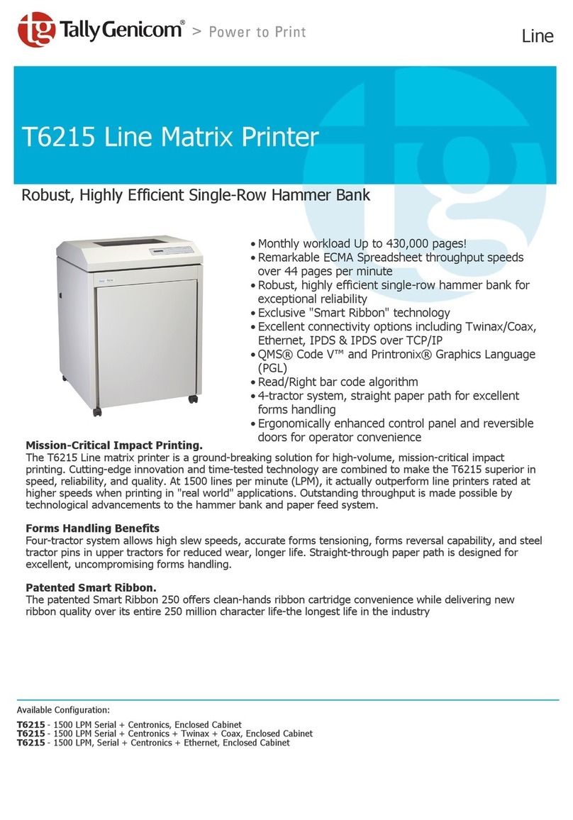 TallyGenicom T6215 User manual TallyGenicom T6215 User manual