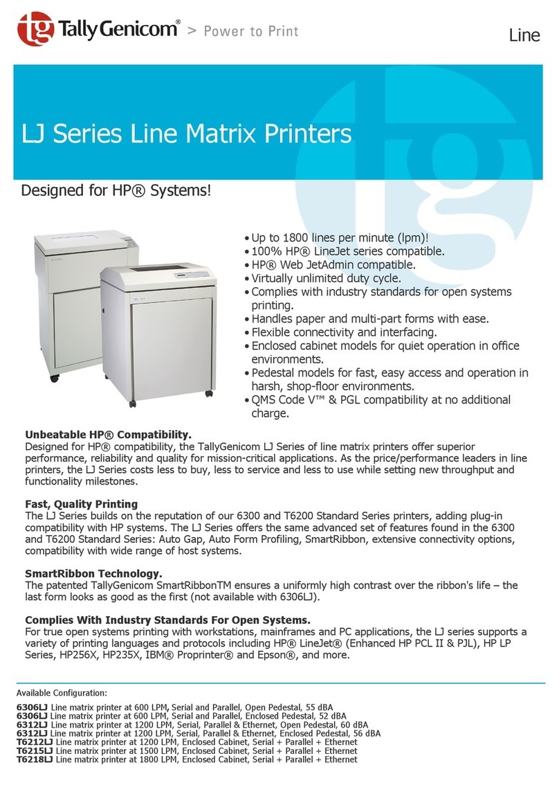 TallyGenicom 6306 LJ User manual TallyGenicom 6306 LJ User manual