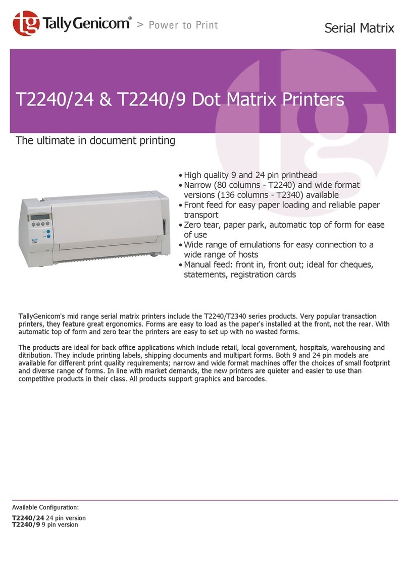 TallyGenicom T2240-24 User manual TallyGenicom T2240-24 User manual