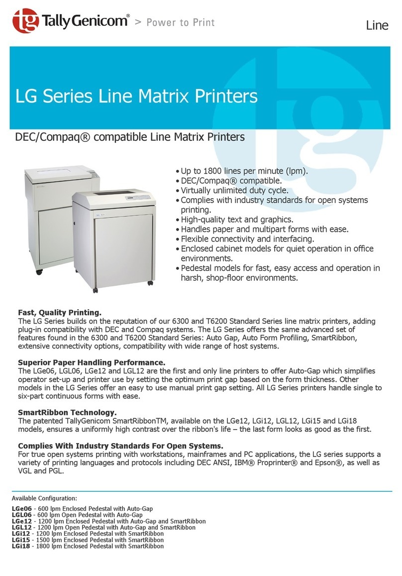 TallyGenicom LGe06 User manual