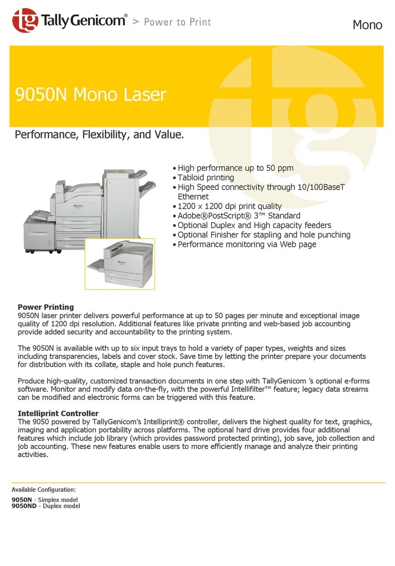 TallyGenicom 9050N - User manual