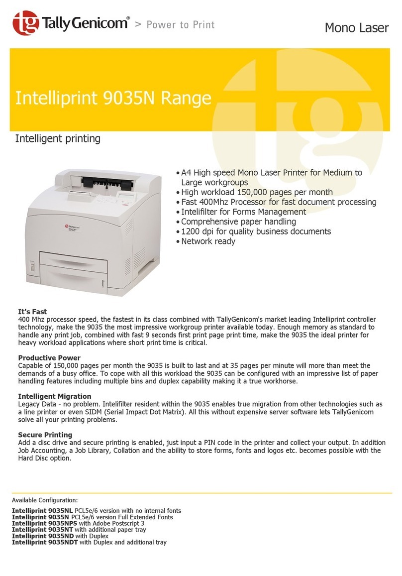 TallyGenicom Intelliprint 9035N User manual TallyGenicom Intelliprint 9035N User manual
