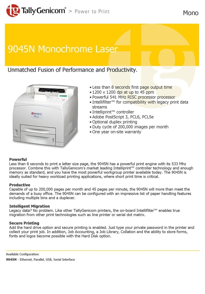 TallyGenicom 9045N User manual