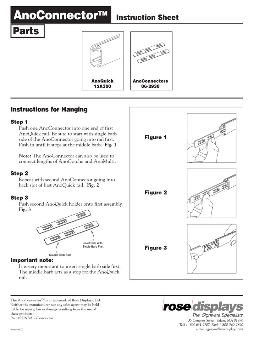 ROSE DISPLAYS ANOCONNECTOR WITH ANOQUICK manual