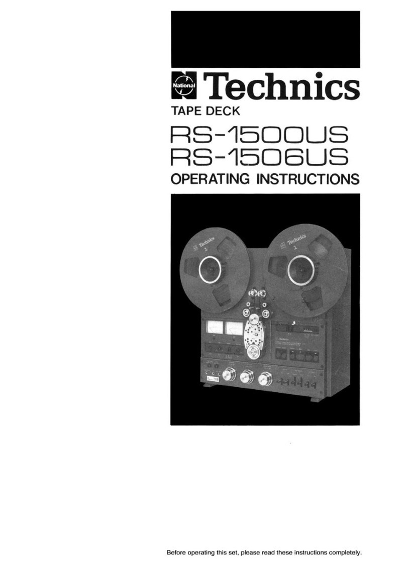 Technics RS-1500US User manual Technics RS-1500US User manual
