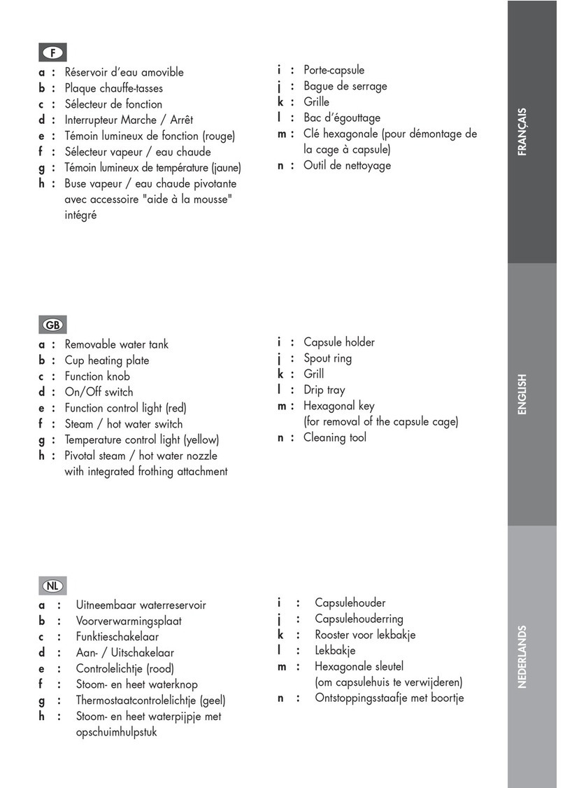 MAGIMIX NESPRESSO M150 User manual