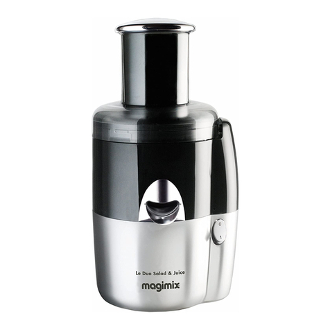 MAGIMIX LE DUO SALAD AND JUICE User manual
