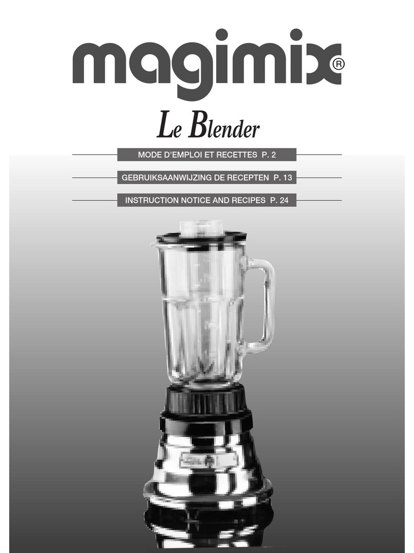 MAGIMIX LE BLENDER Instruction