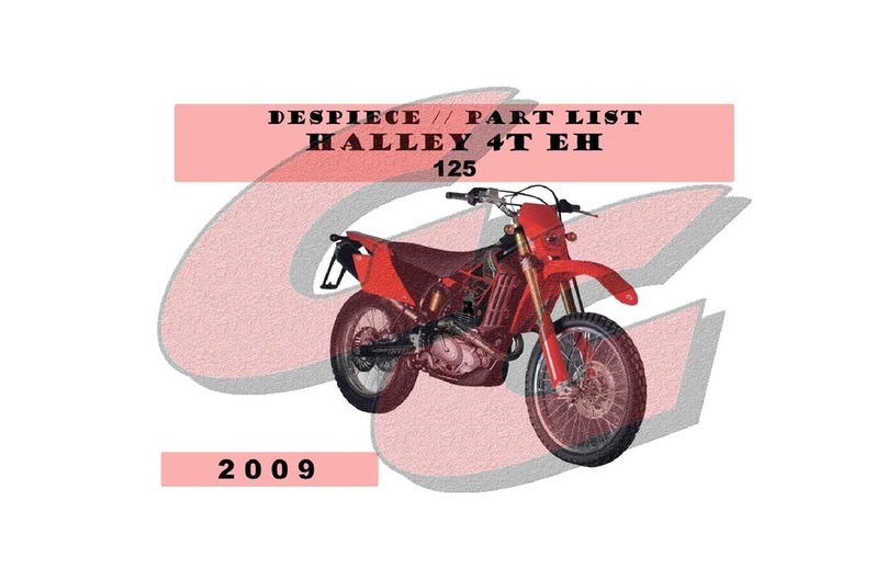 GAS GAS HALLEY 4T EH - PART LIST 2009 User manual
