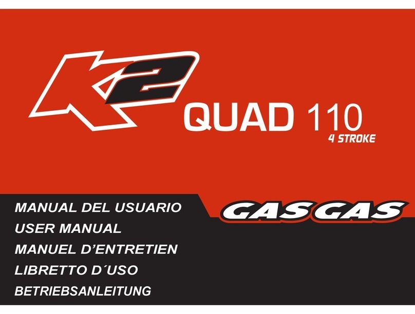 GAS GAS K2 QUAD 110 user manual