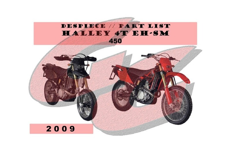 GAS GAS HALLEY 4T EH-SM - PART LIST 2009 User manual