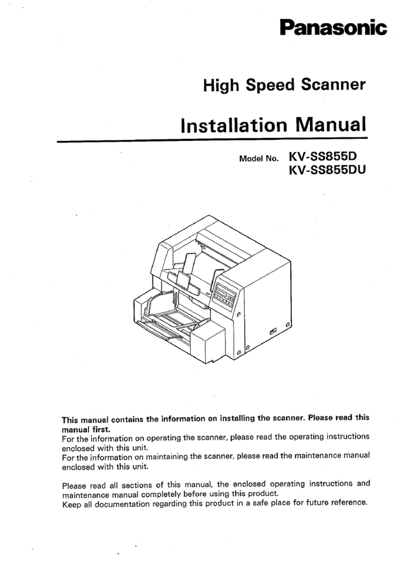Panasonic KV-SS855D User manual