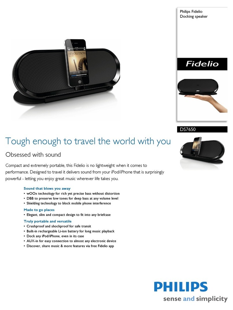 Philips Fidelio DS7650/37 User manual